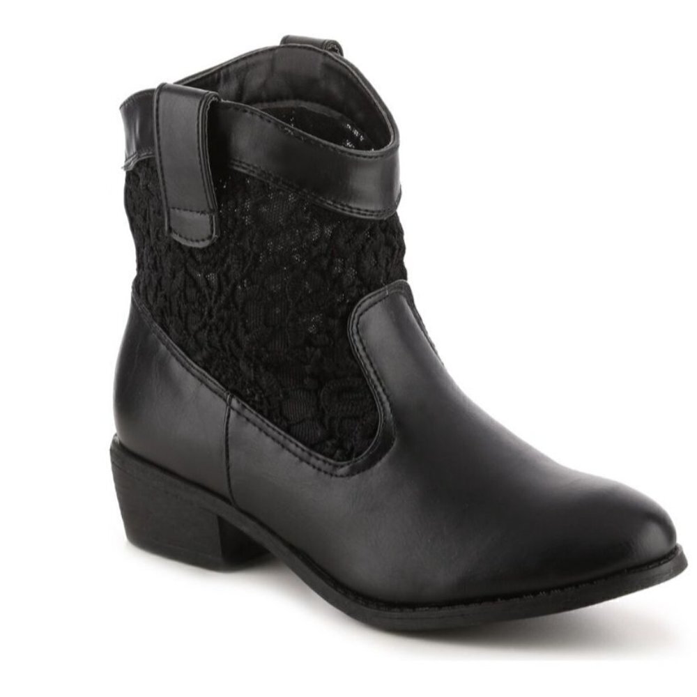 Journey Collection Kassi Western Bootie Black Size 11